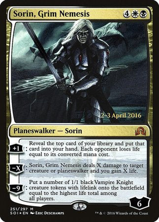 Sorin, Grim Nemesis [Shadows over Innistrad Promos] | Empire Gaming NC