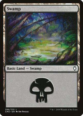 Swamp (296) [Commander Anthology Volume II] | Empire Gaming NC