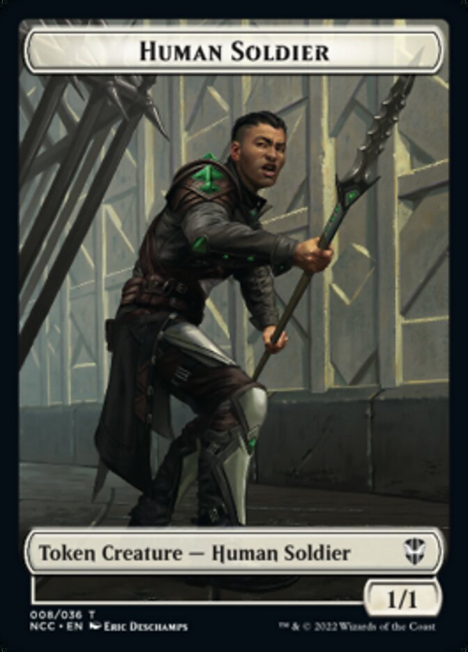 Eldrazi // Human Soldier Double-sided Token [Streets of New Capenna Commander Tokens] | Empire Gaming NC