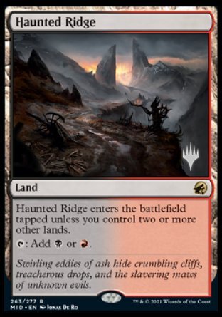 Haunted Ridge (Promo Pack) [Innistrad: Midnight Hunt Promos] | Empire Gaming NC