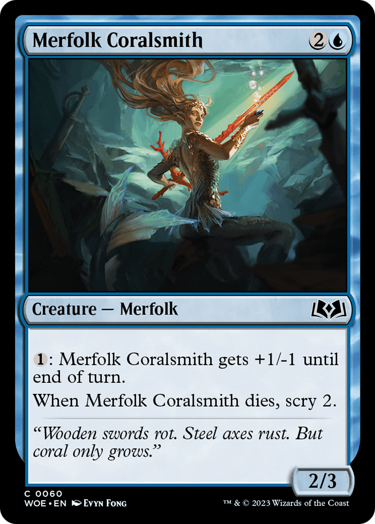 Merfolk Coralsmith [Wilds of Eldraine] | Empire Gaming NC