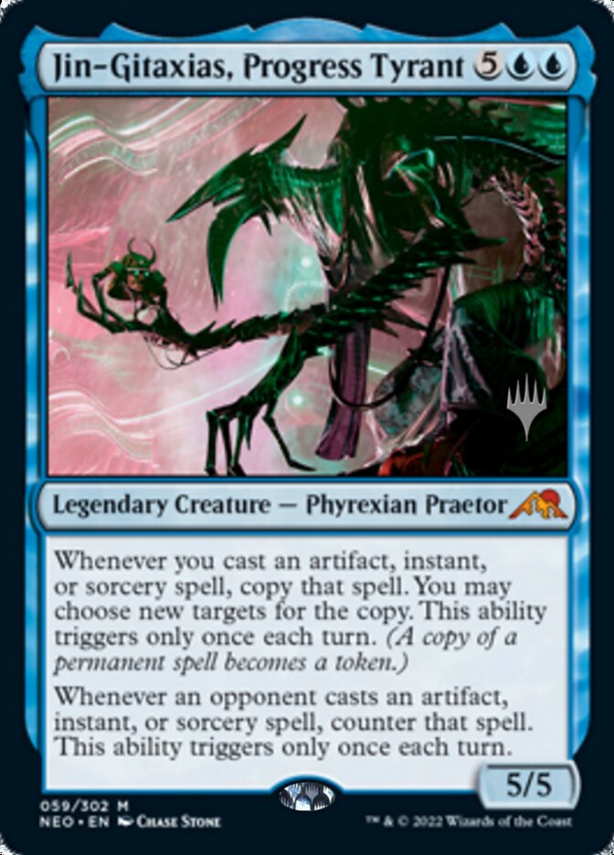 Jin-Gitaxias, Progress Tyrant (Promo Pack) [Kamigawa: Neon Dynasty Promos] | Empire Gaming NC