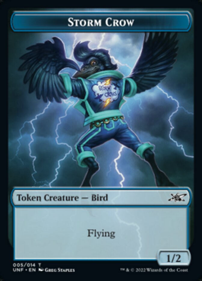 Storm Crow Token [Unfinity Tokens] | Empire Gaming NC