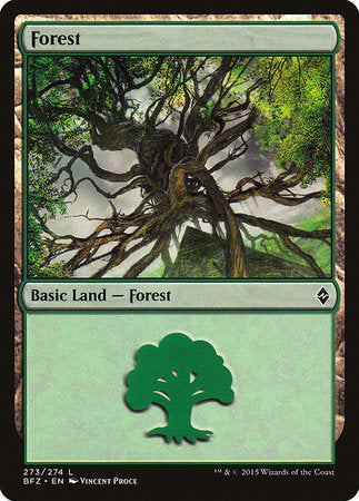 Forest (273) [Battle for Zendikar] | Empire Gaming NC