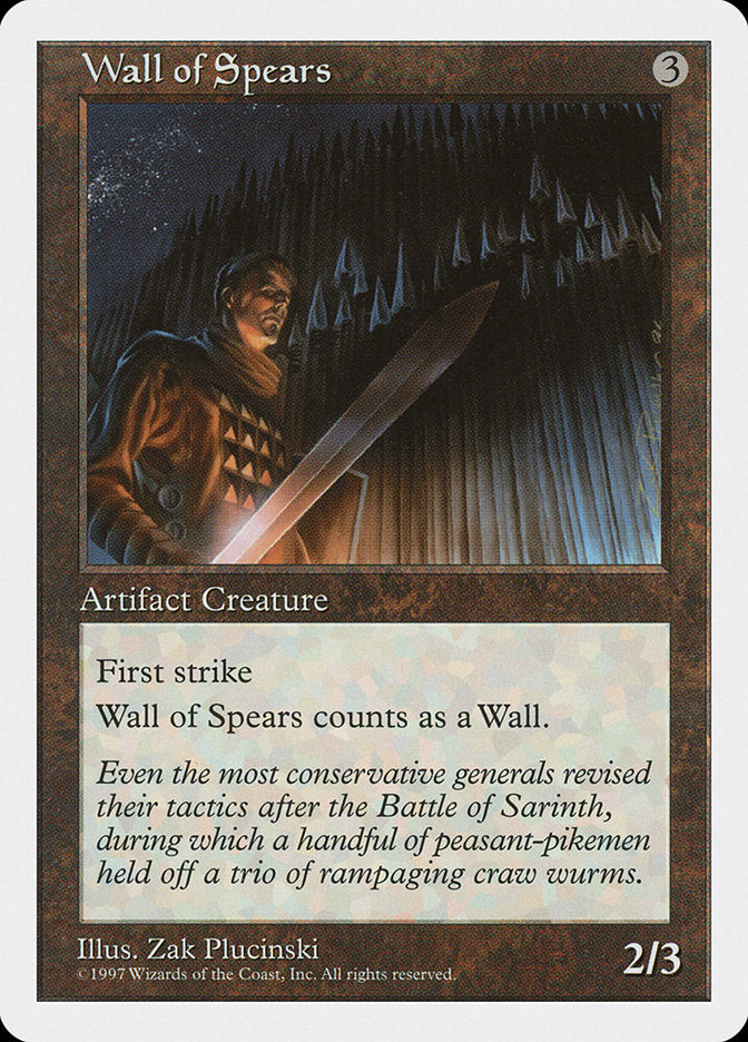 Wall of Spears [Fifth Edition] | Empire Gaming NC