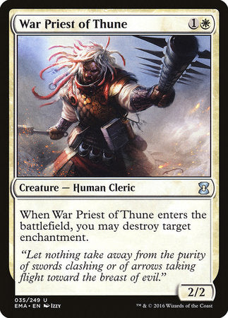 War Priest of Thune [Eternal Masters] | Empire Gaming NC
