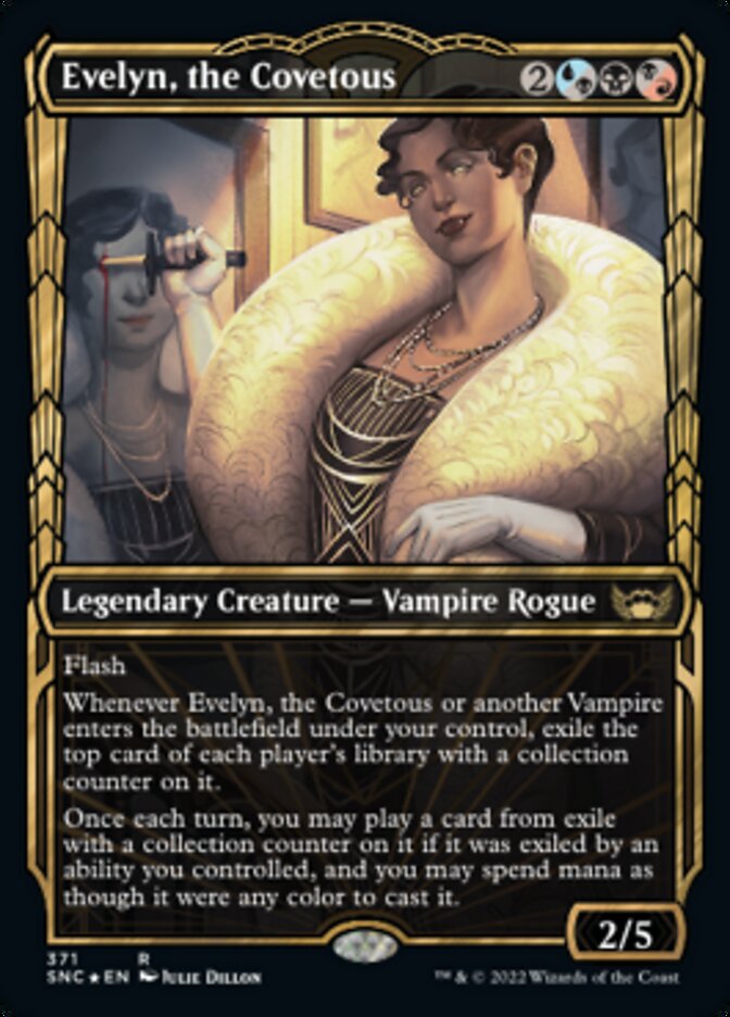 Evelyn, the Covetous (Showcase Golden Age Gilded Foil) [Streets of New Capenna] | Empire Gaming NC