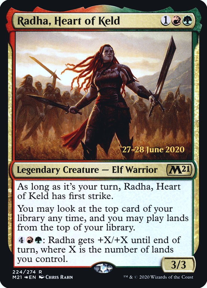 Radha, Heart of Keld  [Core Set 2021 Prerelease Promos] | Empire Gaming NC