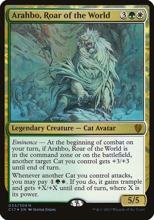 Arahbo, Roar of the World (Commander 2017) [Commander 2017 Oversized] | Empire Gaming NC