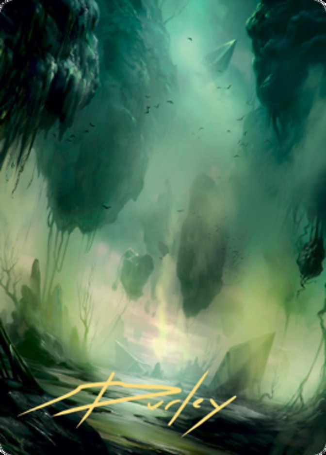 Swamp 1 Art Card (Gold-Stamped Signature) [Zendikar Rising Art Series] | Empire Gaming NC