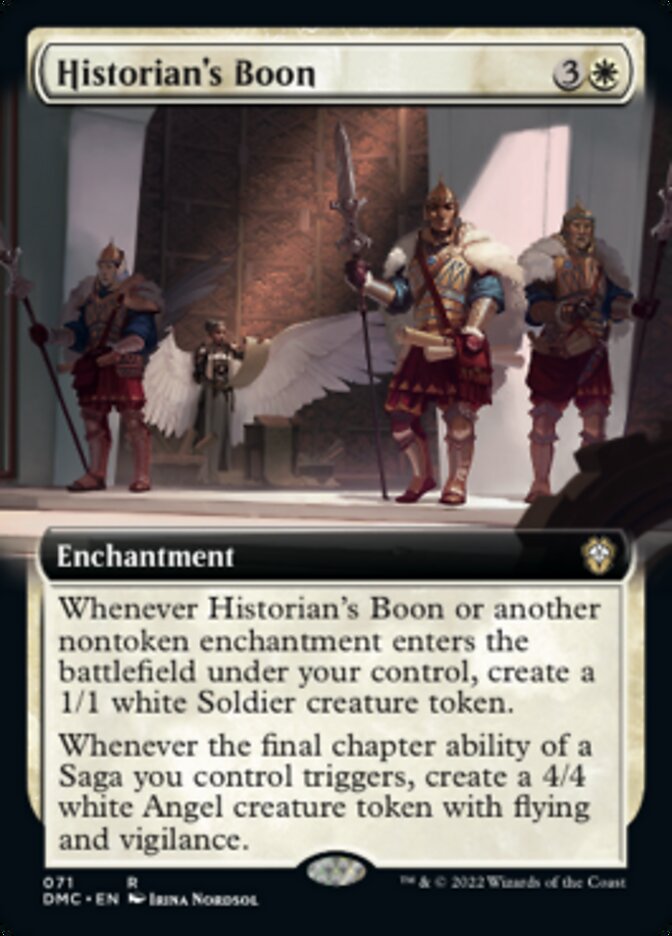 Historian's Boon (Extended Art) [Dominaria United Commander] | Empire Gaming NC