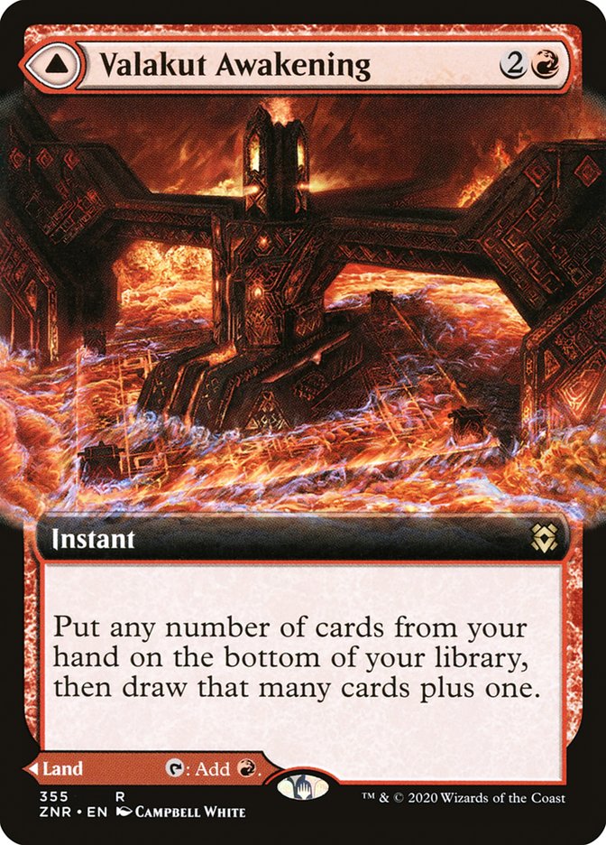 Valakut Awakening // Valakut Stoneforge (Borderless) [Zendikar Rising] | Empire Gaming NC