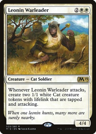 Leonin Warleader [Core Set 2019] | Empire Gaming NC