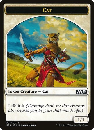 Cat Token [Core Set 2019 Tokens] | Empire Gaming NC