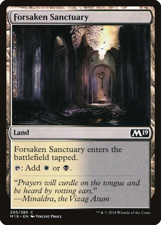 Forsaken Sanctuary [Core Set 2019] | Empire Gaming NC