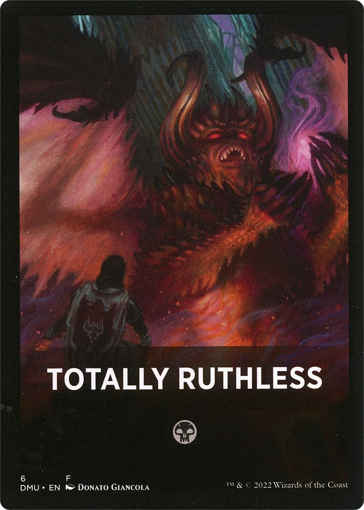 Totally Ruthless Theme Card [Dominaria United Tokens] | Empire Gaming NC