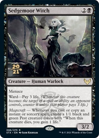 Sedgemoor Witch [Strixhaven: School of Mages Prerelease Promos] | Empire Gaming NC