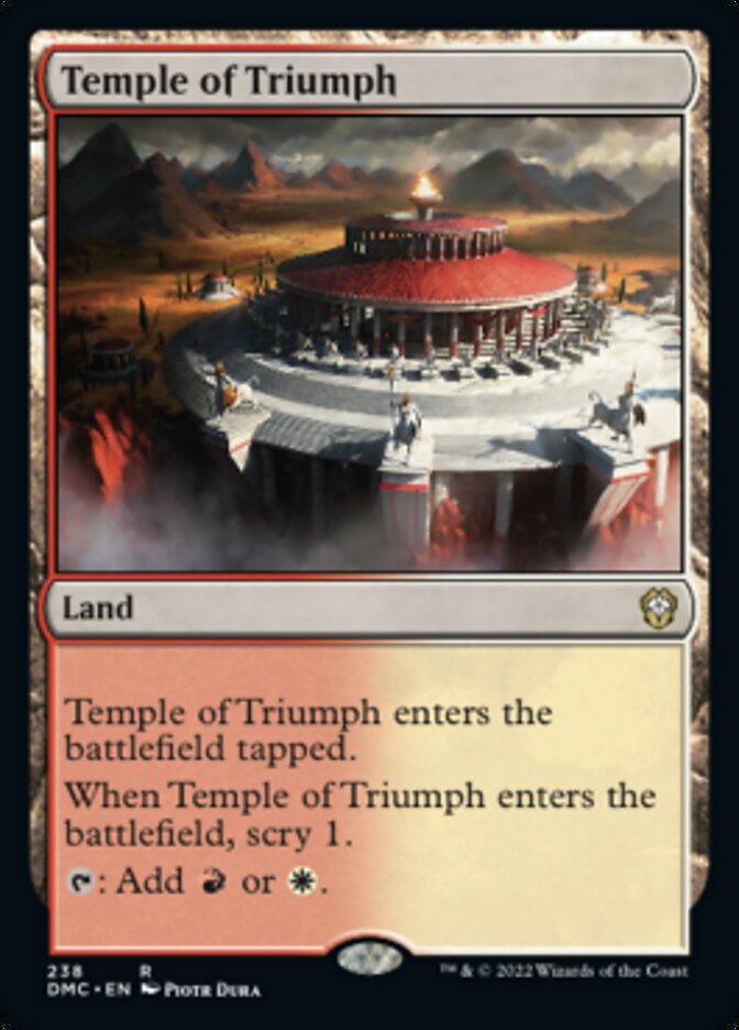 Temple of Triumph [Dominaria United Commander] | Empire Gaming NC