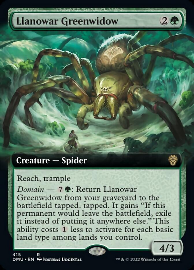 Llanowar Greenwidow (Extended Art) [Dominaria United] | Empire Gaming NC