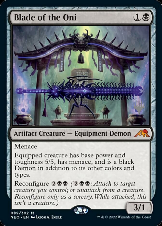 Blade of the Oni (Promo Pack) [Kamigawa: Neon Dynasty Promos] | Empire Gaming NC