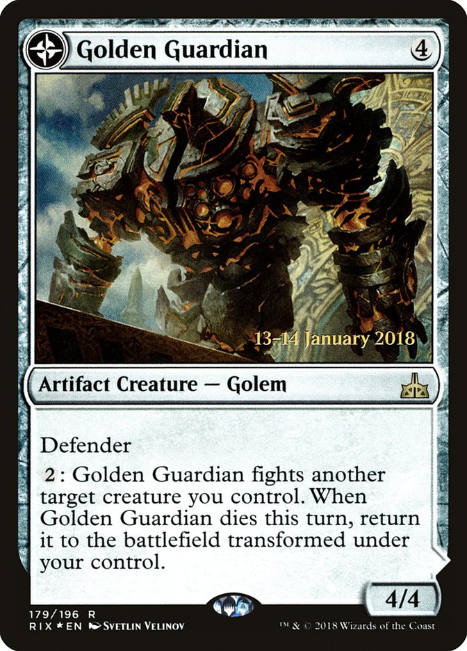 Golden Guardian // Gold-Forge Garrison [Rivals of Ixalan Promos] | Empire Gaming NC