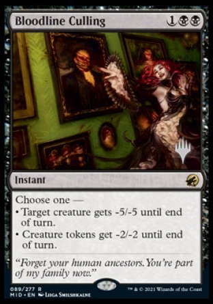 Bloodline Culling (Promo Pack) [Innistrad: Midnight Hunt Promos] | Empire Gaming NC