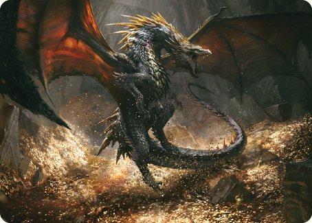 Cavern-Hoard Dragon Art Card [The Lord of the Rings: Tales of Middle-earth Art Series] | Empire Gaming NC