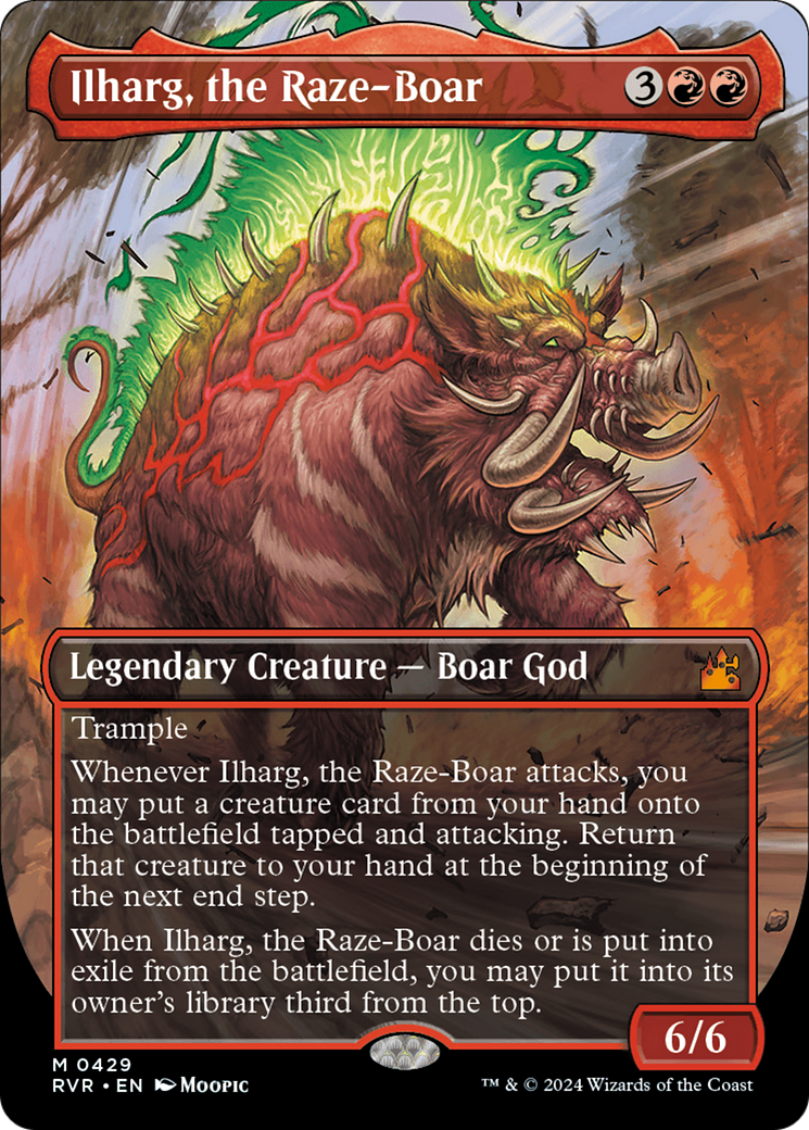 Ilharg, the Raze-Boar (Anime Borderless) [Ravnica Remastered] | Empire Gaming NC