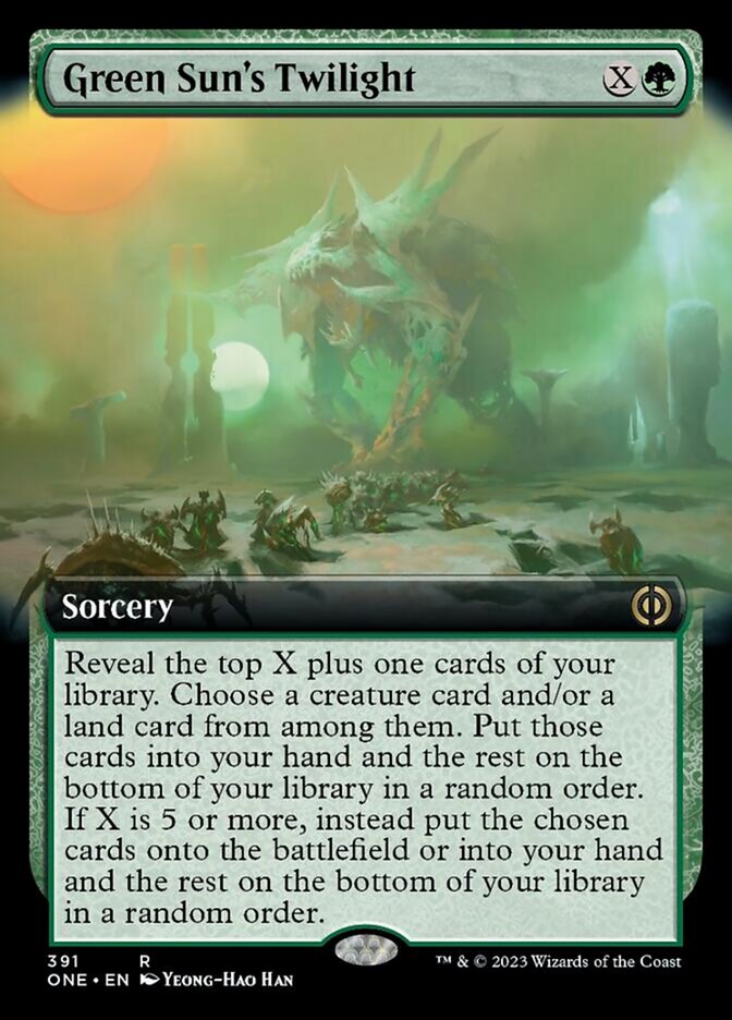 Green Sun's Twilight (Extended Art) [Phyrexia: All Will Be One] | Empire Gaming NC