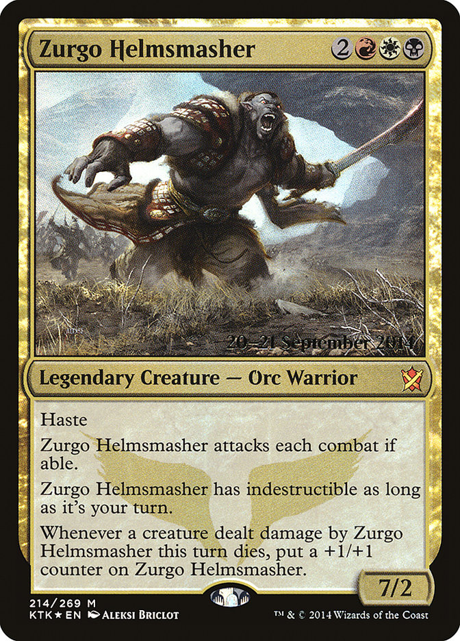 Zurgo Helmsmasher [Khans of Tarkir Promos] | Empire Gaming NC