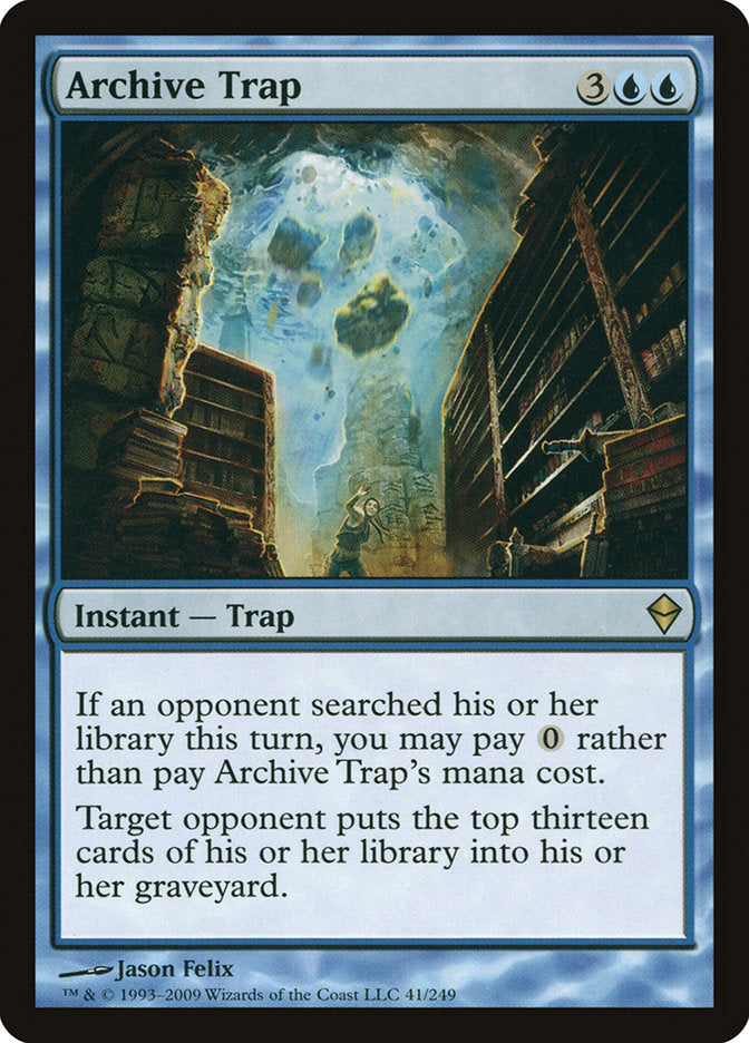 Archive Trap [Zendikar] | Empire Gaming NC