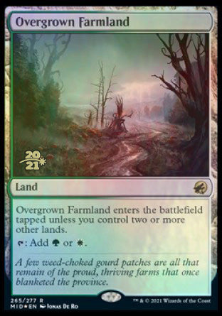 Overgrown Farmland [Innistrad: Midnight Hunt Prerelease Promos] | Empire Gaming NC