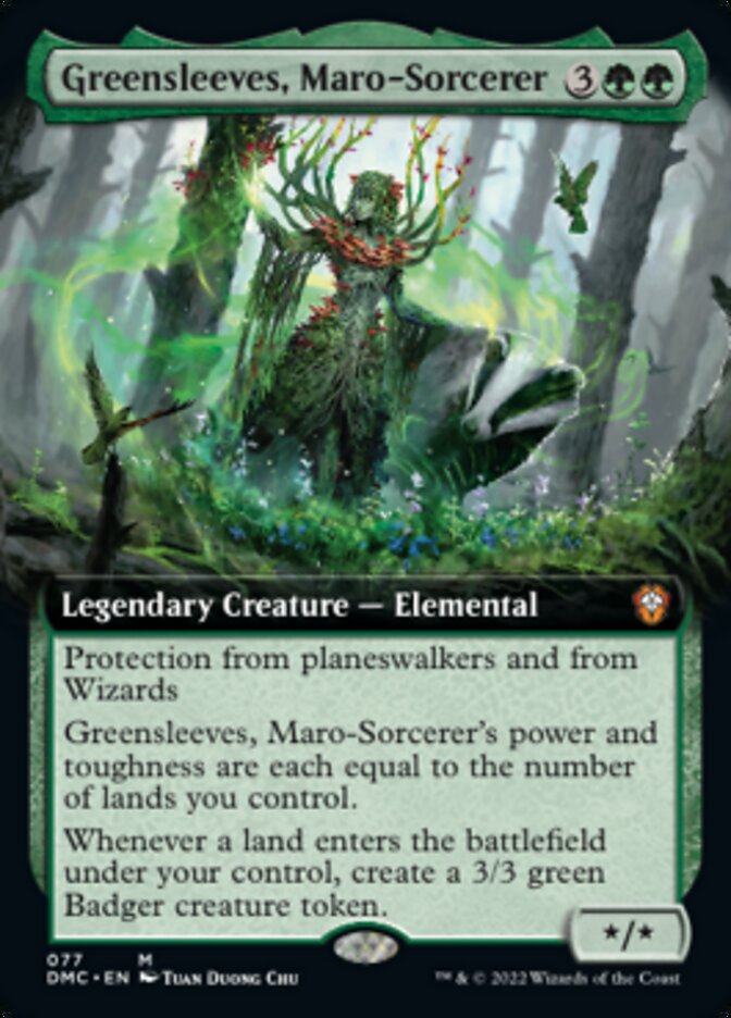 Greensleeves, Maro-Sorcerer (Extended Art) [Dominaria United Commander] | Empire Gaming NC