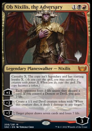 Ob Nixilis, the Adversary (Promo Pack) [Streets of New Capenna Promos] | Empire Gaming NC