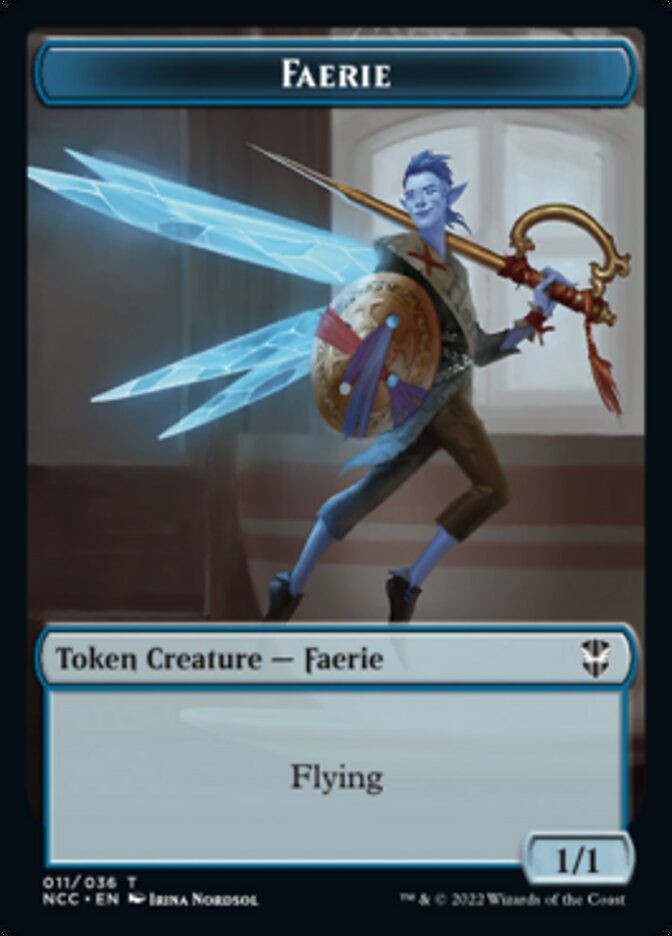 Faerie // Rogue Double-sided Token [Streets of New Capenna Commander Tokens] | Empire Gaming NC