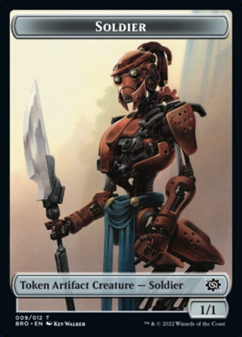 Powerstone // Soldier (009) Double-Sided Token [The Brothers' War Tokens] | Empire Gaming NC