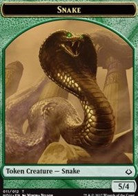 Snake // Warrior Double-sided Token [Hour of Devastation Tokens] | Empire Gaming NC