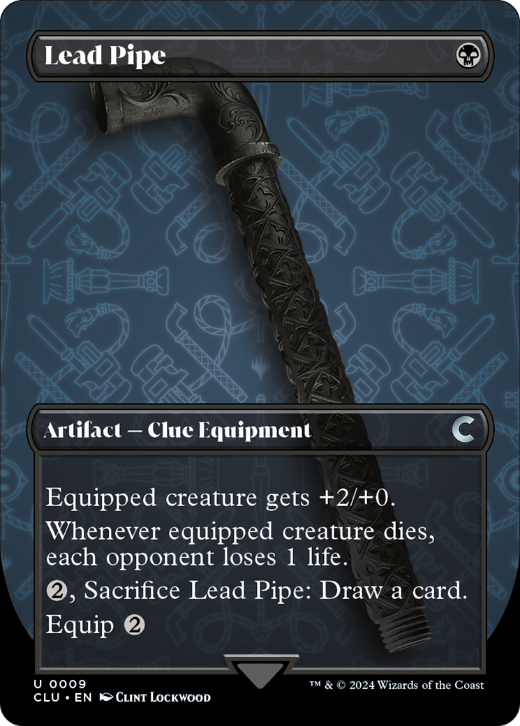 Lead Pipe (Borderless) [Ravnica: Clue Edition] | Empire Gaming NC