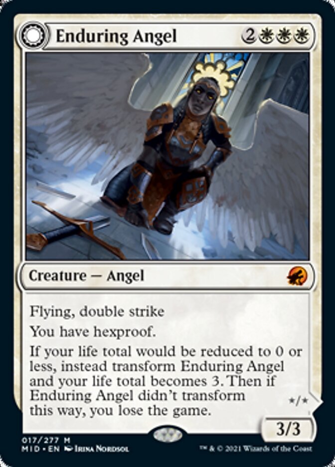 Enduring Angel // Angelic Enforcer [Innistrad: Midnight Hunt] | Empire Gaming NC