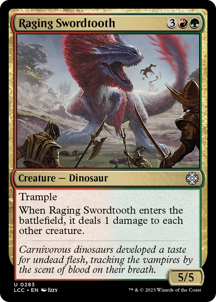 Raging Swordtooth [The Lost Caverns of Ixalan Commander] | Empire Gaming NC