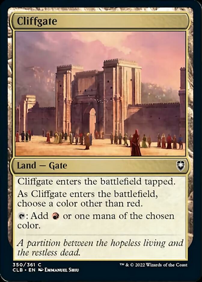 Cliffgate [Commander Legends: Battle for Baldur's Gate] | Empire Gaming NC