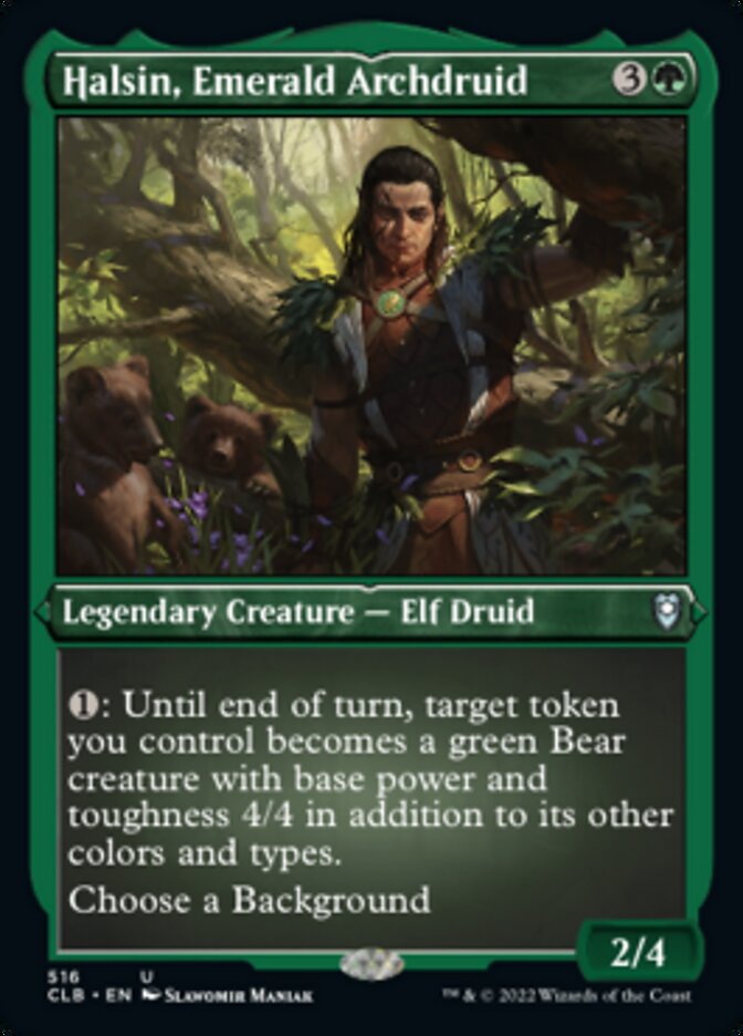 Halsin, Emerald Archdruid (Foil Etched) [Commander Legends: Battle for Baldur's Gate] | Empire Gaming NC