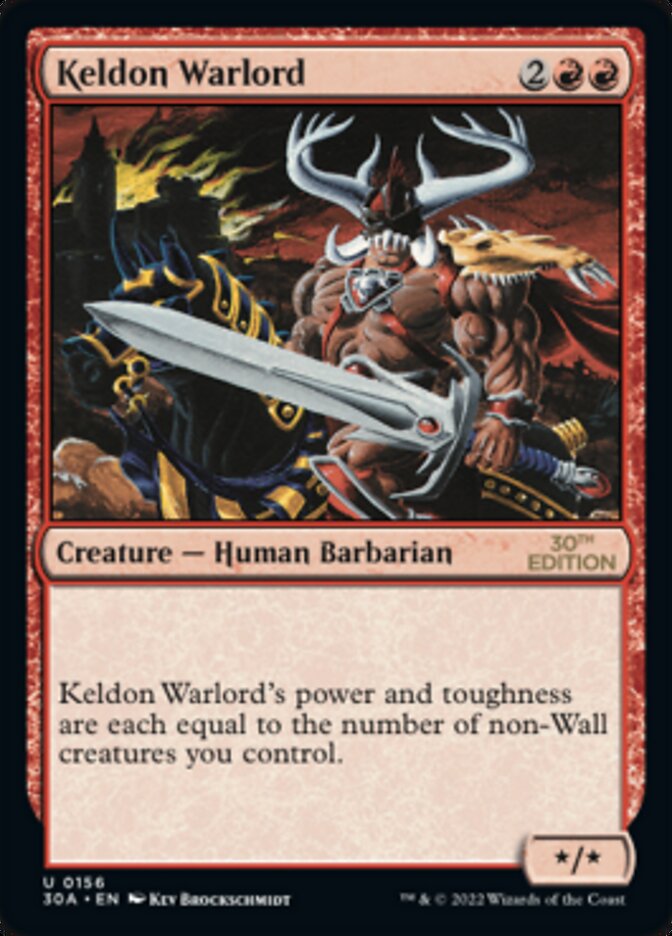 Keldon Warlord [30th Anniversary Edition] | Empire Gaming NC