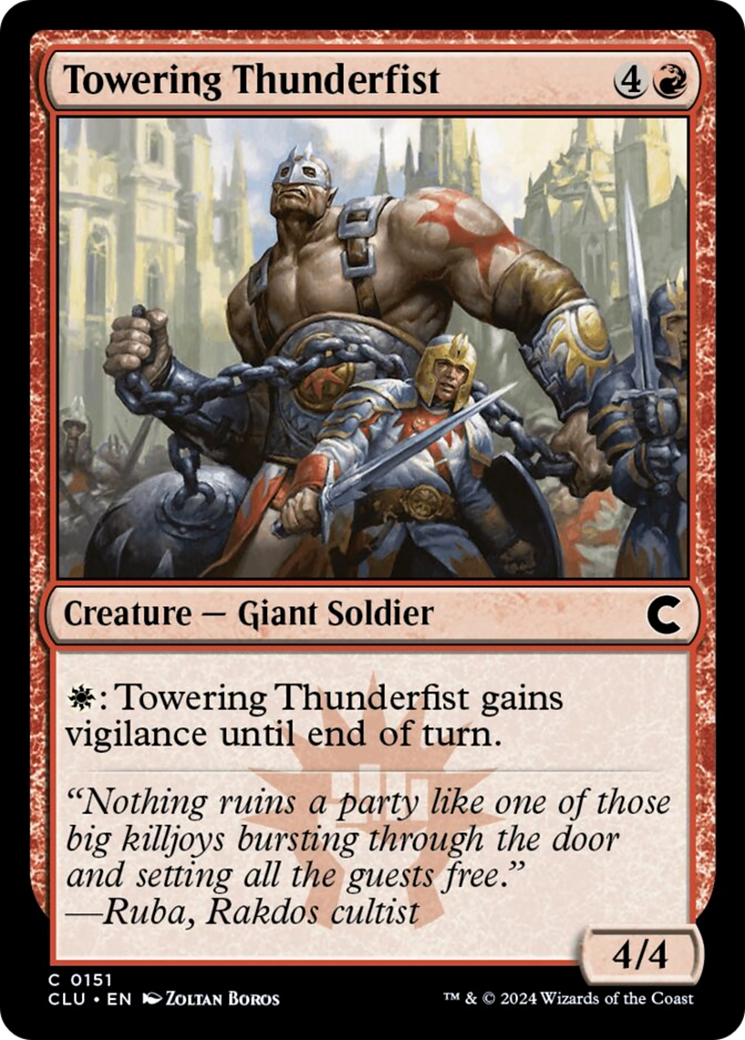 Towering Thunderfist [Ravnica: Clue Edition] | Empire Gaming NC