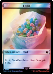 Alien Angel // Food (0057) Double-Sided Token (Surge Foil) [Doctor Who Tokens] | Empire Gaming NC