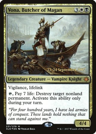 Vona, Butcher of Magan [Ixalan Promos] | Empire Gaming NC