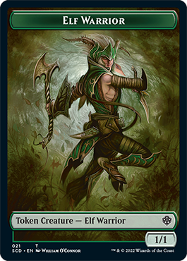 Elf Warrior // Soldier Double-Sided Token [Starter Commander Decks] | Empire Gaming NC