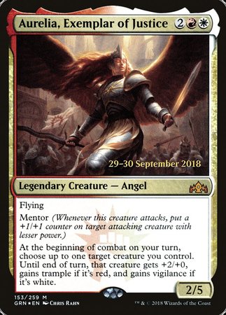 Aurelia, Exemplar of Justice [Guilds of Ravnica Promos] | Empire Gaming NC