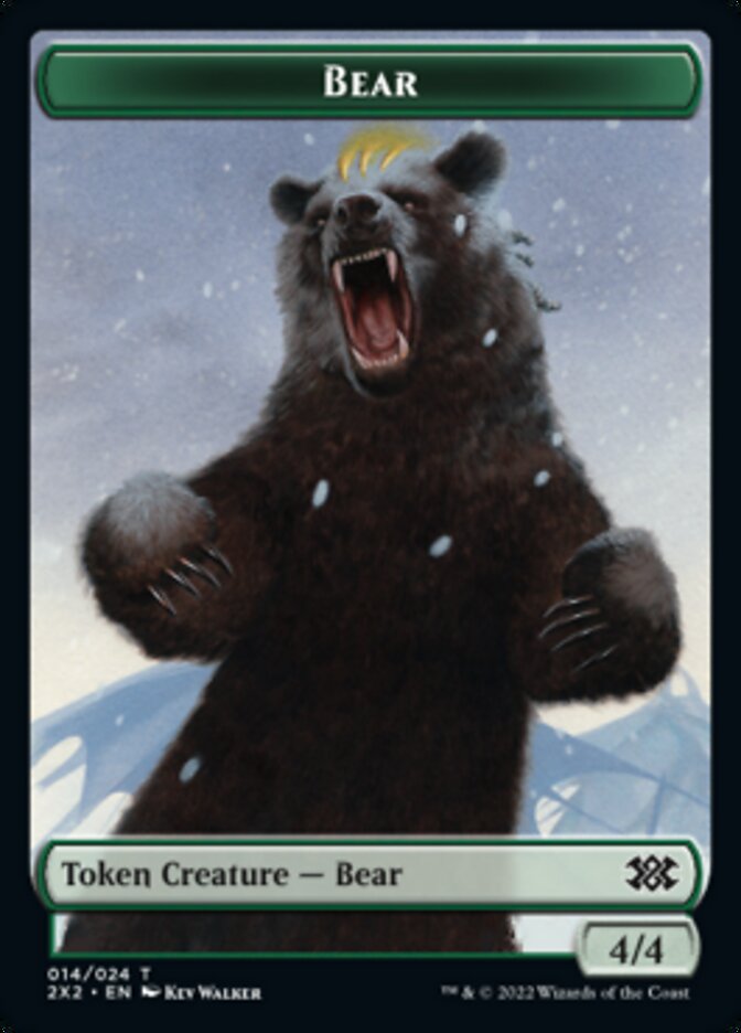 Bear // Angel Double-sided Token [Double Masters 2022 Tokens] | Empire Gaming NC