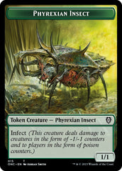 Phyrexian Wurm // Phyrexian Insect Double-Sided Token [Phyrexia: All Will Be One Commander Tokens] | Empire Gaming NC